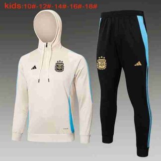 Sudadera Con Capucha Niños Argentina 2024 2025 Amarillo