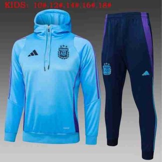 Sudadera Con Capucha Ninos Argentina 2025 2026 Azul