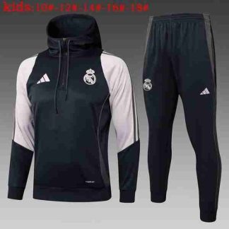 Sudadera Con Capucha Ninos Real Madrid 2025 2026 Negro Rosa