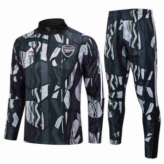 Sudadera Entrenamiento Arsenal 2024 2025 Negro Gris