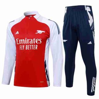 Sudadera Entrenamiento Arsenal 2024 2025 Rojo Blanco