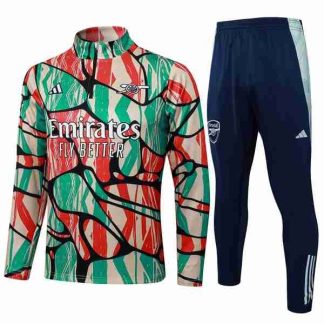 Sudadera Entrenamiento Arsenal 2025 2026 Verde Rojo