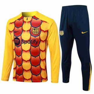 Sudadera Entrenamiento FC Barcelona 2024 2025 Amarillo Rojo