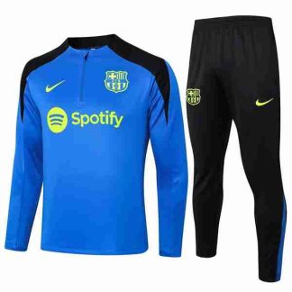 Sudadera Entrenamiento FC Barcelona 2024 2025 Azul Blanco
