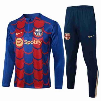 Sudadera Entrenamiento FC Barcelona 2024 2025 Azul Rojo