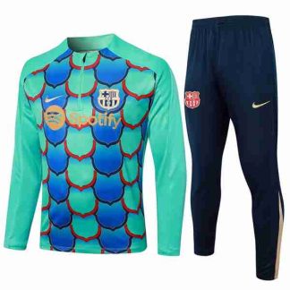 Sudadera Entrenamiento FC Barcelona 2024 2025 Verde Azul