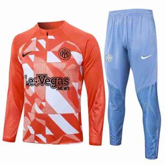 Sudadera Entrenamiento Inter Milan 2024 2025 Naranja Blanco