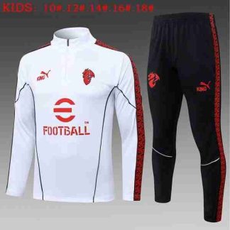 Sudadera Entrenamiento Niños AC Milan 2026 2027 Blanco