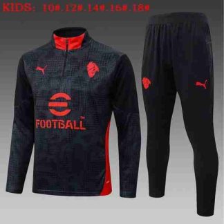 Sudadera Entrenamiento Niños AC Milan 2026 2027 Negro