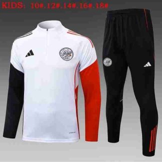 Sudadera Entrenamiento Niños Ajax De Ámsterdam 2025 2026 Blanco