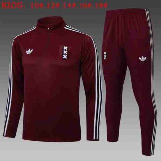 Sudadera Entrenamiento Niños Ajax De Ámsterdam 2025 2026 Rojo