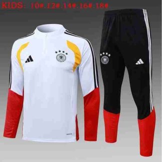 Sudadera Entrenamiento Niños Alemania 2026 2027 Blanco Rojo