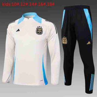 Sudadera Entrenamiento Niños Argentina 2024 2025 Amarillo Azul