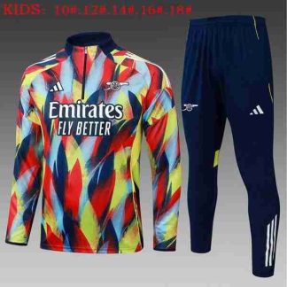 Sudadera Entrenamiento Niños Arsenal 2025 2026 Azul Rojo