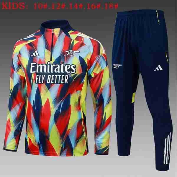 Sudadera Entrenamiento Niños Arsenal 2025 2026 Azul Rojo