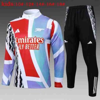Sudadera Entrenamiento Ninos Arsenal 2025 2026 Blanco Rojo
