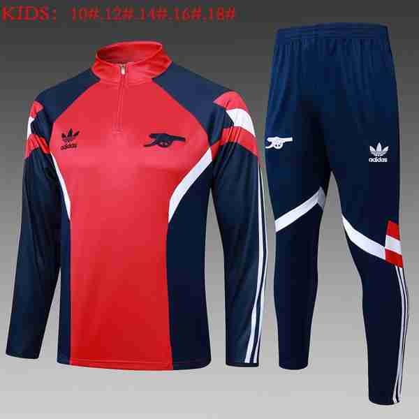 Sudadera Entrenamiento Ninos Arsenal 2025 2026 Rojo Azul