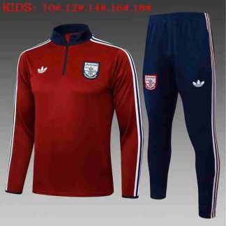 Sudadera Entrenamiento Niños Arsenal 2025 26 Rojo