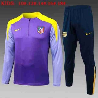 Sudadera Entrenamiento Niños Atlético De Madrid 2025 2026 Purpura