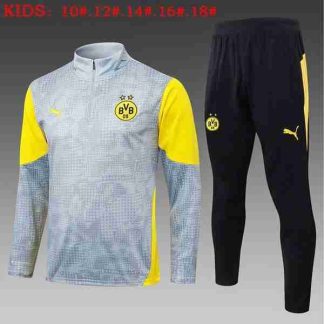 Sudadera Entrenamiento Niños Borussia Dortmund 2026 2027 Gris