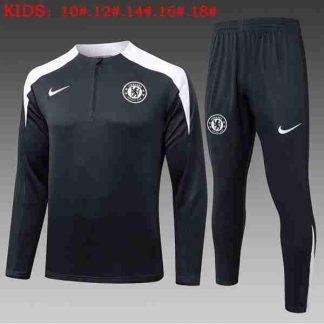 Sudadera Entrenamiento Niños Chelsea 2025 2026 Gris