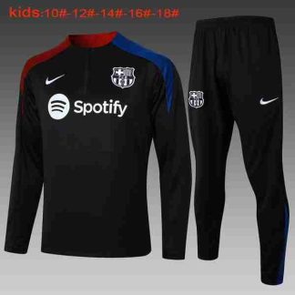 Sudadera Entrenamiento Niños FC Barcelona 2024 2025 Negro Azul