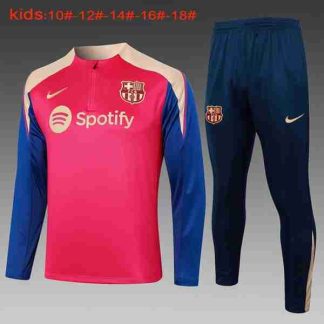 Sudadera Entrenamiento Niños FC Barcelona 2024 2025 Rojo Azul