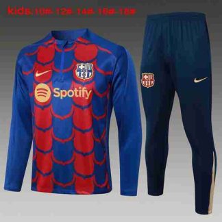Sudadera Entrenamiento Niños FC Barcelona 2024 25 Azul Negro