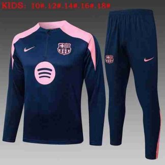Sudadera Entrenamiento Niños FC Barcelona 2025 2026 Azul Rosa