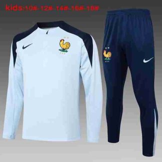 Sudadera Entrenamiento Niños Francia 2024 25 Azul