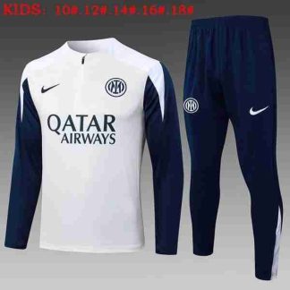 Sudadera Entrenamiento Niños Inter Milan 2025 2026 Blanco