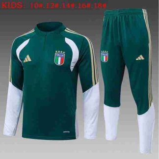 Sudadera Entrenamiento Niños Italia 2026 2027 Verde