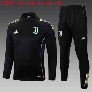 Sudadera Entrenamiento Niños Juventus 2025 2026 Negro