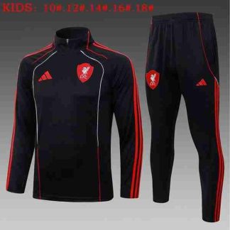 Sudadera Entrenamiento Niños Liverpool 2026 2027 Negro