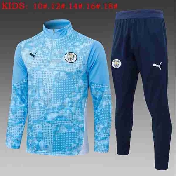 Sudadera Entrenamiento Niños Manchester City 2026 2027 Azul