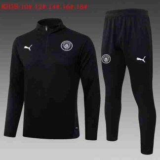 Sudadera Entrenamiento Niños Manchester City 2026 2027 Negro