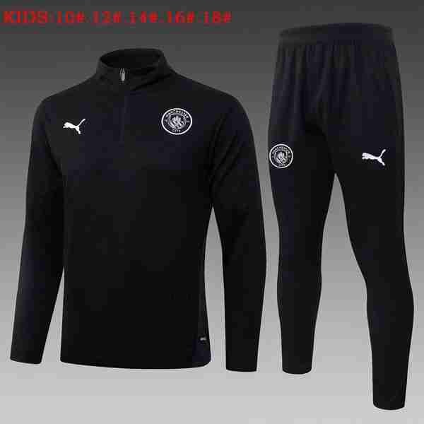 Sudadera Entrenamiento Niños Manchester City 2026 2027 Negro