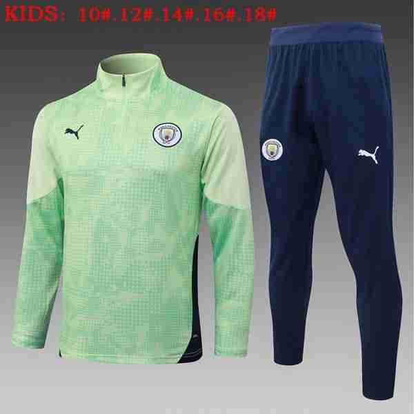 Sudadera Entrenamiento Niños Manchester City 2026 2027 Verde