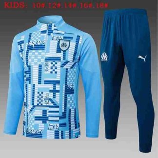 Sudadera Entrenamiento Niños Olympique Marsella 2025 2026 Azul