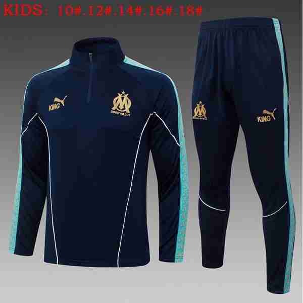 Sudadera Entrenamiento Niños Olympique Marsella 2026 2027 Azul