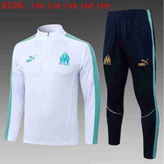 Sudadera Entrenamiento Niños Olympique Marsella 2026 2027 Blanco
