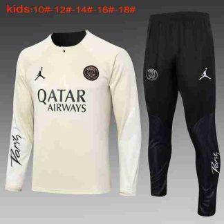 Sudadera Entrenamiento Ninos Paris Saint Germain 2024 2025 Amarillo