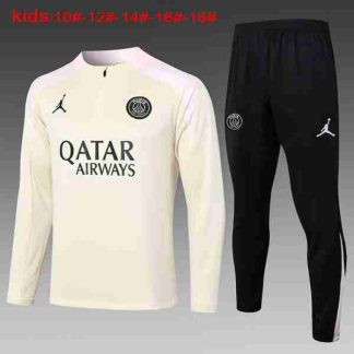 Sudadera Entrenamiento Niños Paris Saint Germain 2024 2025 Amarillo Rosa
