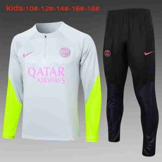 Sudadera Entrenamiento Ninos Paris Saint Germain 2024 2025 Gris Rosa