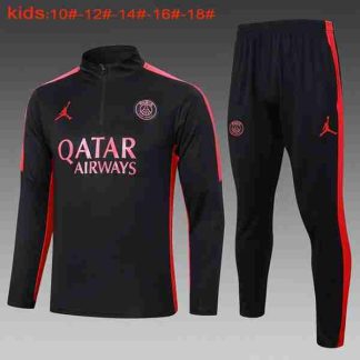 Sudadera Entrenamiento Ninos Paris Saint Germain 2024 2025 Negro Rosa