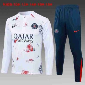 Sudadera Entrenamiento Niños Paris Saint Germain 2024 2025 Rojo Blanco
