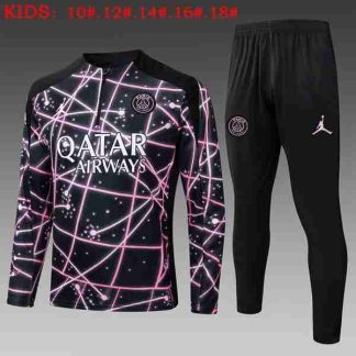 Sudadera Entrenamiento Niños Paris Saint Germain 2025 2026 Negro Rosa