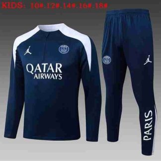 Sudadera Entrenamiento Niños Paris Saint Germain 2026 2027 Azul Blanco