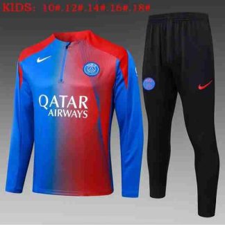 Sudadera Entrenamiento Niños Paris Saint Germain 2026 2027 Rojo Azul