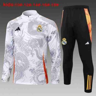 Sudadera Entrenamiento Niños Real Madrid 2024 2025 Gris